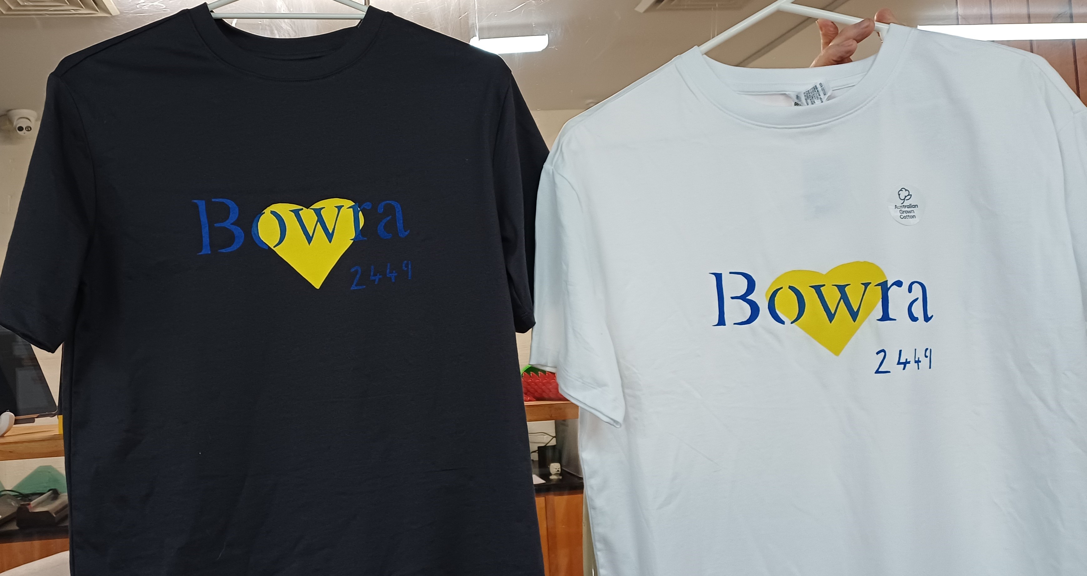 Boldly Bowra Shirts available at the BTC